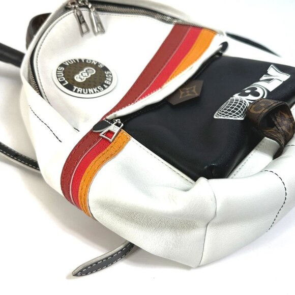 LOUIS VUITTON M55797 Monogram Palm Springs PM Backpack Leather White - Picture 14 of 14